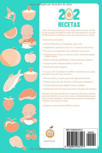 202 Recetas Baby Led Weaning: El Libro De Recetas Que Acompa