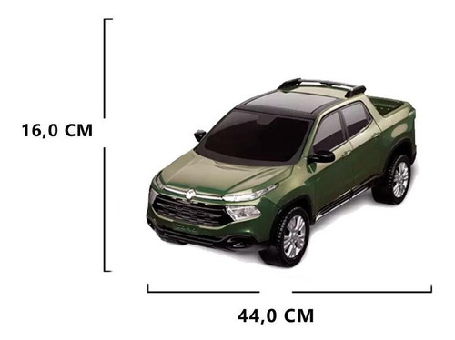 Carro Miniatura Fiat Toro Verde Escuro - Roma Jensen