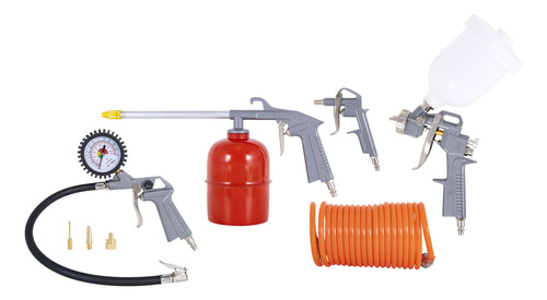 Combo Compresor Accesorios Stanley 6 Gal 1hp Sxc210601-b3