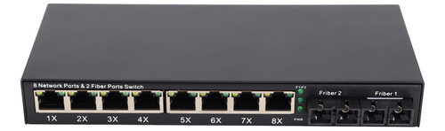 Convertidor De Medios Ethernet Rj45 10/100/1000m 2 Puertos D