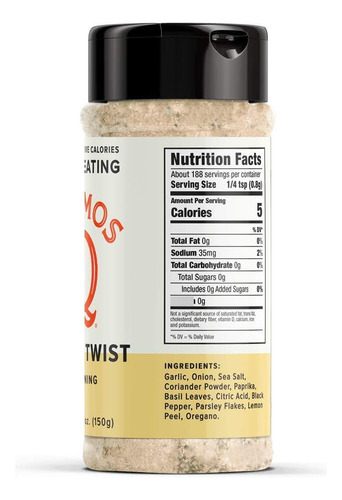 Condimento Lemon Twist Mezcla De Especias Naturales 100g