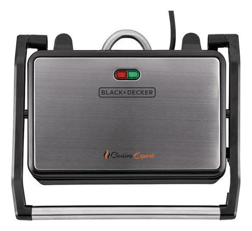 Grill Elétrico Black Decker Com Prensa G1200 Inox 800w