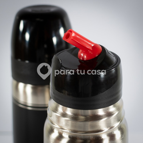 Imagen 3 de 10 de Set X 2 Termos Acero Inoxidable Bala Lumilagro 1 Lt Luminox