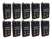 Comprar Bateria De Gel 4v 0.8ah Recargable Vapex X10 Unidades