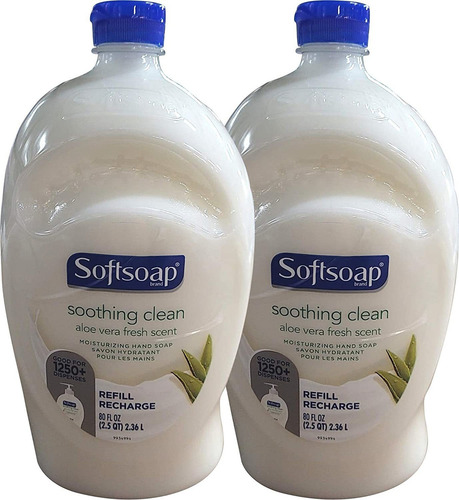 Jabón De Manos Softsoap Calmante Aloe Vera Jabón De Manos Hi