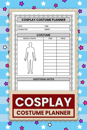 Libro: Cosplay Costume Planner: Essential Cosplay Costume No