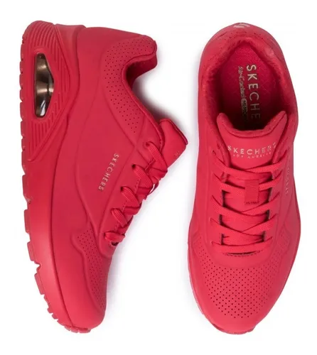 Tomate Estadístico Falange Tenis Skechers Uno Stand On Air - Rojo - Dama -73690/red