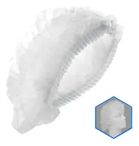 Comprar Cofia Desechable Plisada Jyrsa, Pq\u002Fc 100 , Gorro Tela No Tejida Color Blanco Tipo Acordeón De 21 Pulgadas, Doble Sello En Extremos Y Liga Doble. Hombre Y Mujer, Unisex. Retiene Cabello Y Líquidos