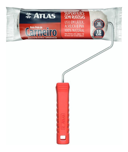 Rolo La Atlas Pele 1a. 15cm Com Cabo  306/15