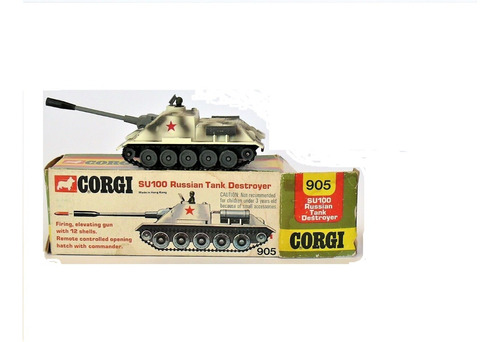 Tanque Su 100 Russian Tank Destroyer Corgi