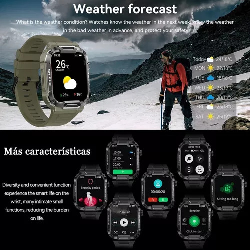 Reloj Inteligente De Llamada Bluetooth Resistente Al Agua