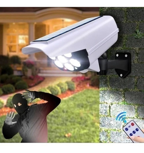 Reflector Camara Seguridad Lampara Solar Sensor Movimiento