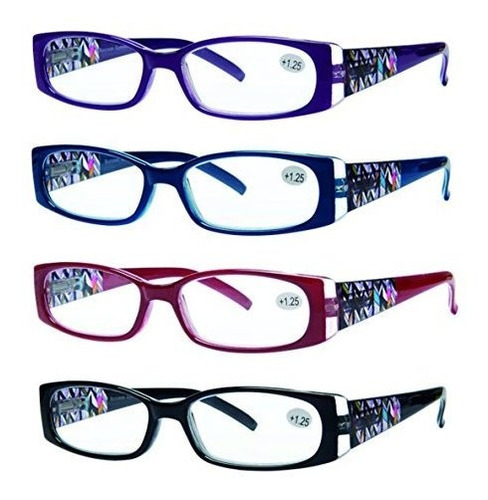 Montura - Reading Glasses 4 Pack Quality Stylish Designed Wo