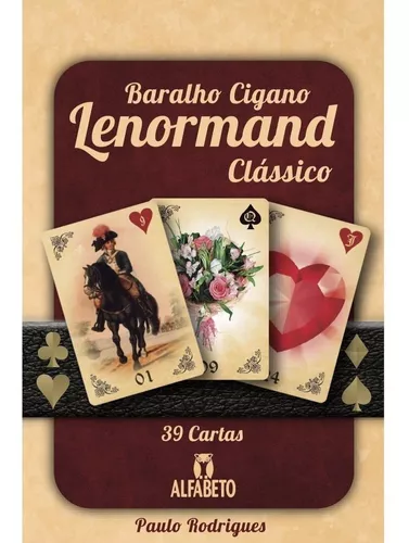 Mini Baralho de Cartas Ciganas Lenormand 36 Cartas