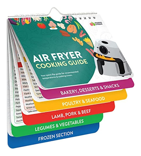 Air Fryer Cheat Sheet Magnets Cooking Guide Booklet - Air Fr