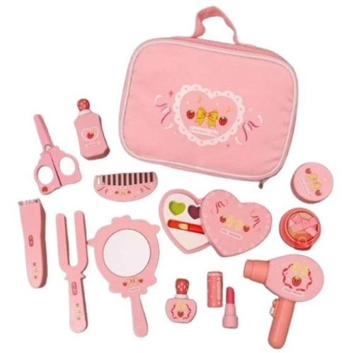 Set De Maquillaje Cosmetiquero Para Niñas De Madera