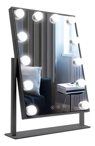 comprar Espejo Tocador Maquillaje Hollywood De 12 Leds Usb 3 Modos