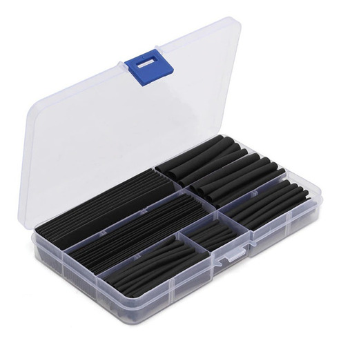 Imagen 1 de 3 de Kit Termocontraible Negro Set 140 Piezas Caja 1.5mm A 13mm