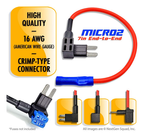 Paquete De 50 Unidades De Biofuse 12v Micro2 Add-a-circuit