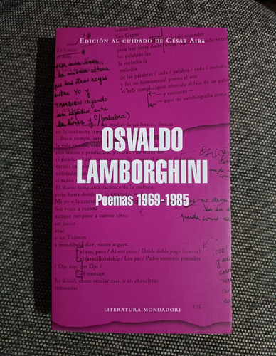 Poemas 1969-1985  Osvaldo Lamborghini 