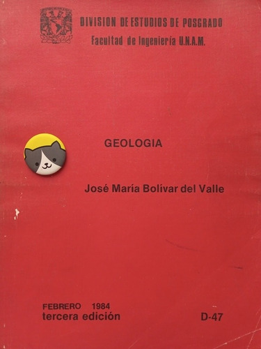 Libro Geología José María Bolívar Del Valle 142l4