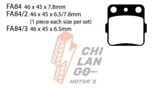 Balatas Ebc Del. Der. Honda Trx 500 Fe/fm/fpe/fpm 12 Fa84