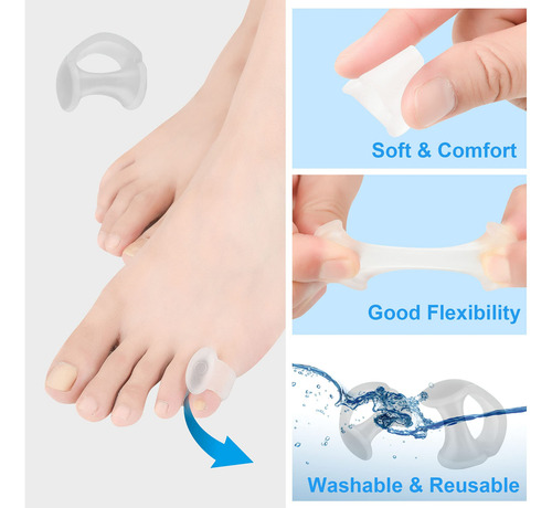 Separadores De Dedos De Los Pies, Protector De Dedos De Gel