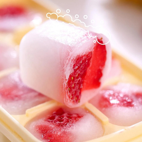 Bandeja Grande De Silicona Para Hacer Hielo, 4 Piezas