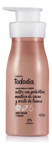 Cremas Para  Cuerpo Natura Tododia Nuez Pecan Y Cacao 400 Ml