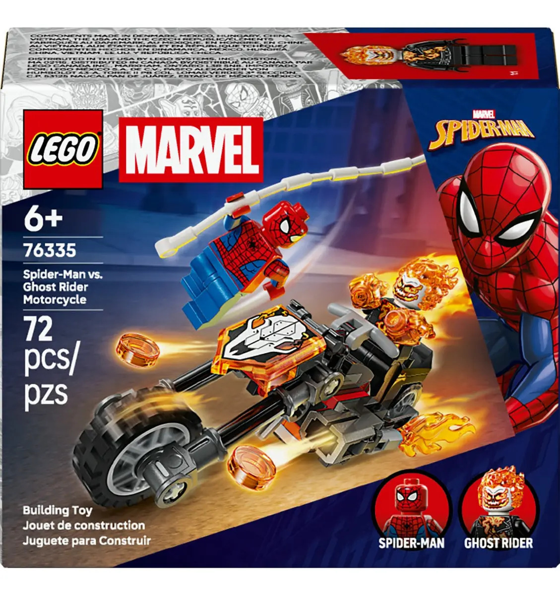 Lego® Marvel Spider-man Vs. Moto Del Vengador Fantasma 76335