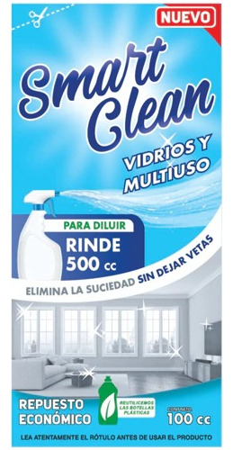  Limpia Vidrios Y Multiuso X 20 Sobres -  Smart Clean 