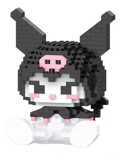 Bloque De Construcción Figura Anime Kuromi Rompecabezas