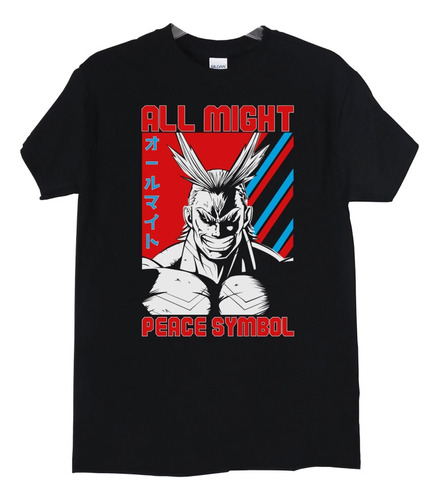 Polera My Hero Academia All Might Peace Sy Anime Poleradicto