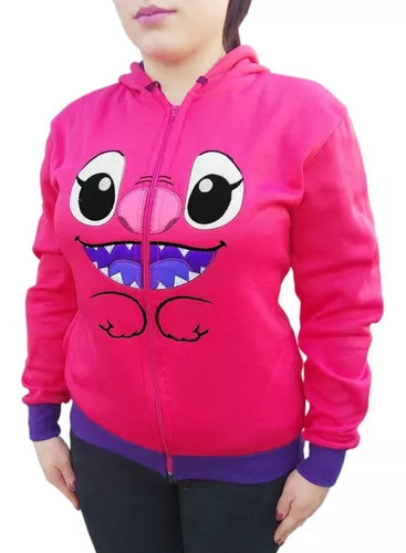 Sudadera Angel 3d Novia De Stich Nina Abrigadora Rosa Orejas