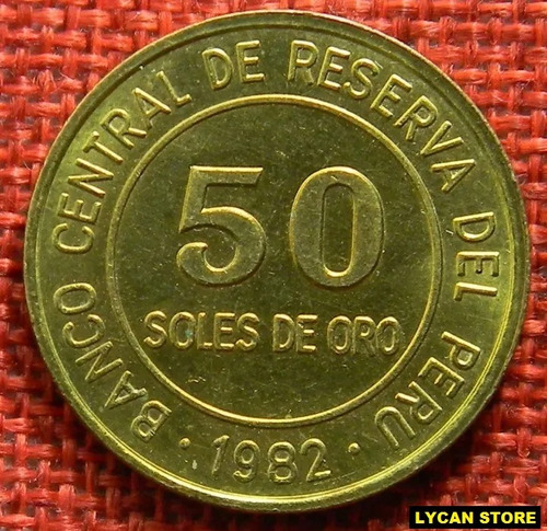 Moneda De 50 Soles De Oro 28mm. Coleccionable 1979-1983