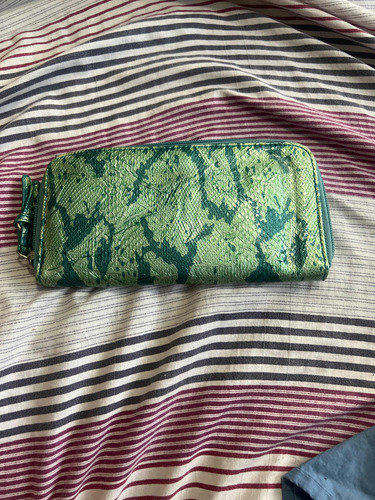 Cartera Nueva Verde Con Azul