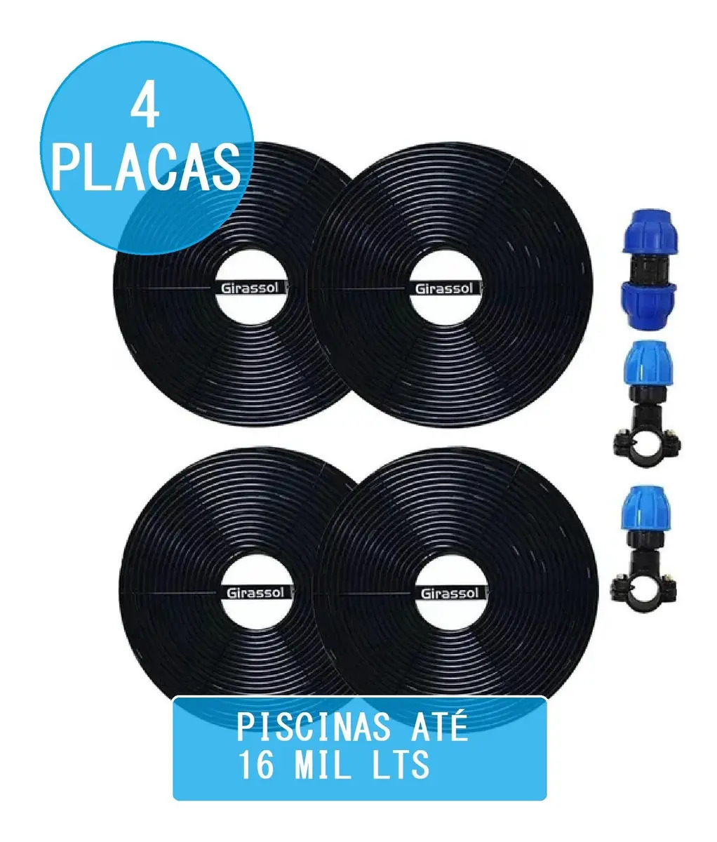 Coletor Placa De Aquecimento Solar Para Piscina Girassol G1