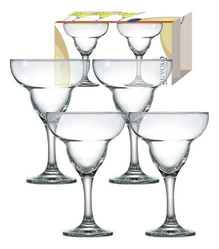 Conjunto Taças De Margarita Vidro Ruvolo 4 Peças 300ml Cor Translúcido