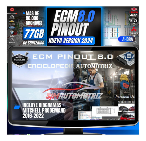 Pack Mecanico Ecm Pinout 8.0 Version 2024 Diagramas Manual