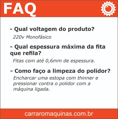 Imagem 4 de 5 de Refiladora Minelli De Bordas Mrf-1000 C/ Polidor (semi-novo)