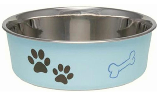 Loving Pets Bella Bowl Dog Bowl, Extra Large, Murano Blue