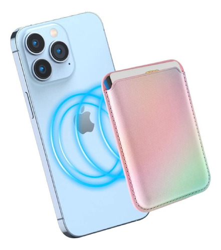 Tarjetero Para iPhone Celular Magnetico Colores