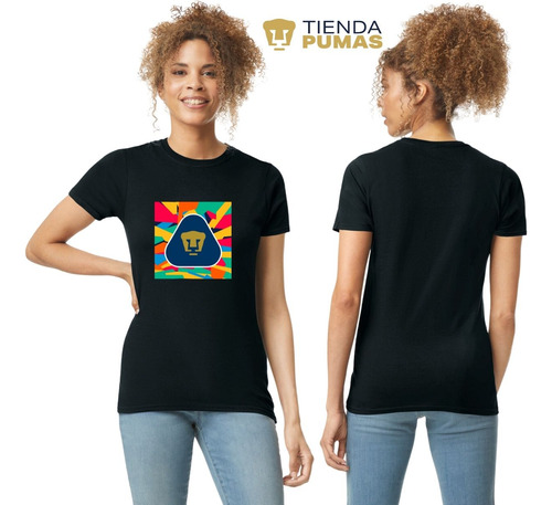 Playera Mujer Pumas Unam Logo Multicolor
