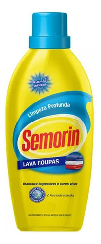 Sabão Liquido Lava Roupas Semorin Limpeza Profunda Kit 5