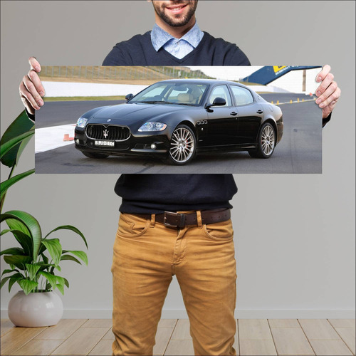 Cuadro 30x80cm Auto 2009 Maserati Quattroporte S 155