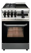 Comprar Cocina industrial SahoJITAKU 550 MULTIGRILL VISOR multigas color plateado con puerta con visor