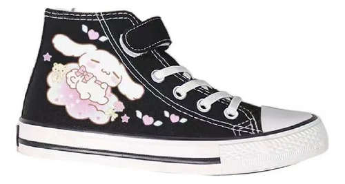 Zapatos Altos De Lona Sanrio Hello Kitty Kuromi Cinnamoroll