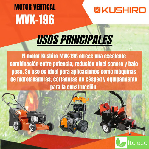 Motor Completo Eje Vertical Cortadora Cesped 196cc 6.5hp