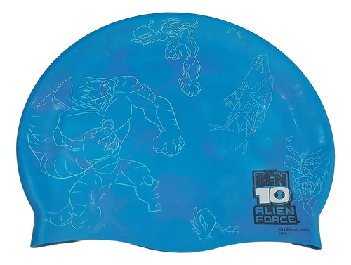 Gorra De Natacion Silicona 100% Ben 10 Infantil Chicos Niños