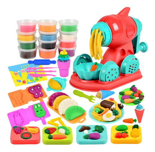 Frutas Y Verduras Arcilla De Colores Noodle Maker Mould Set